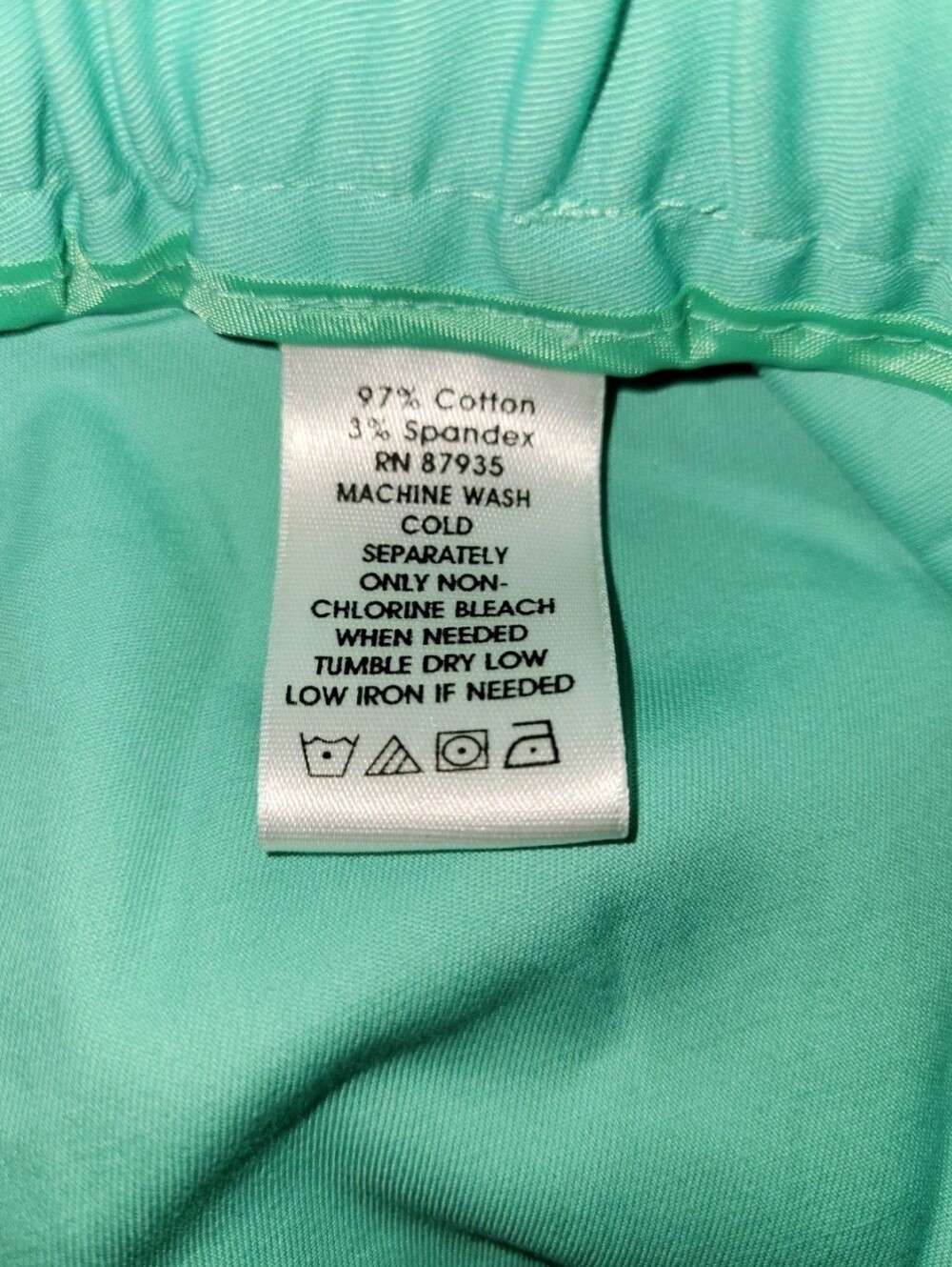 Susan Graver Mint Green Pedal Pushers Size 1X Pants Spring Gardengirl Casual - Picture 8 of 9